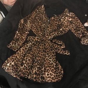 Express cheetah dress